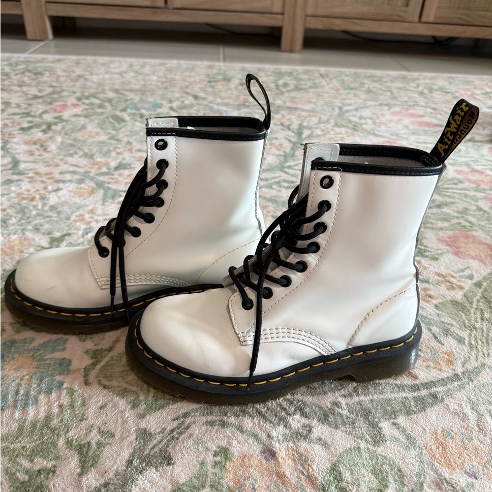 White Dr. Marten’s Boots